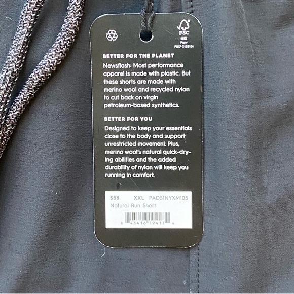 NWT Allbirds Natural Run Short - Picture 11 of 11